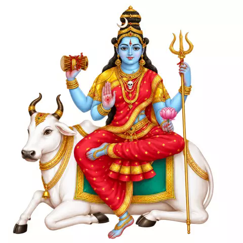 বৃষবাহিনী মাহেশ্বরী মাতা, সায়ংসন্ধ্যার ধ্যানরূপ